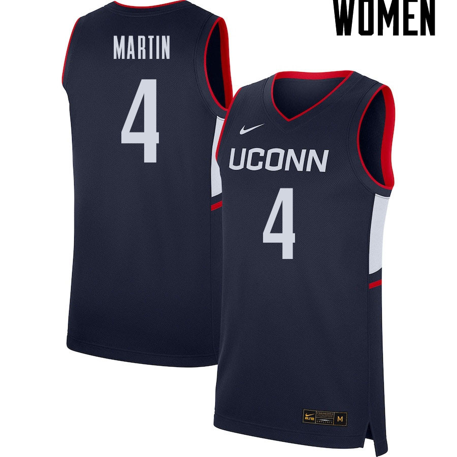 2021 Women #4 Tyrese Martin Uconn Huskies College Basketball Jerseys Sale-Navy